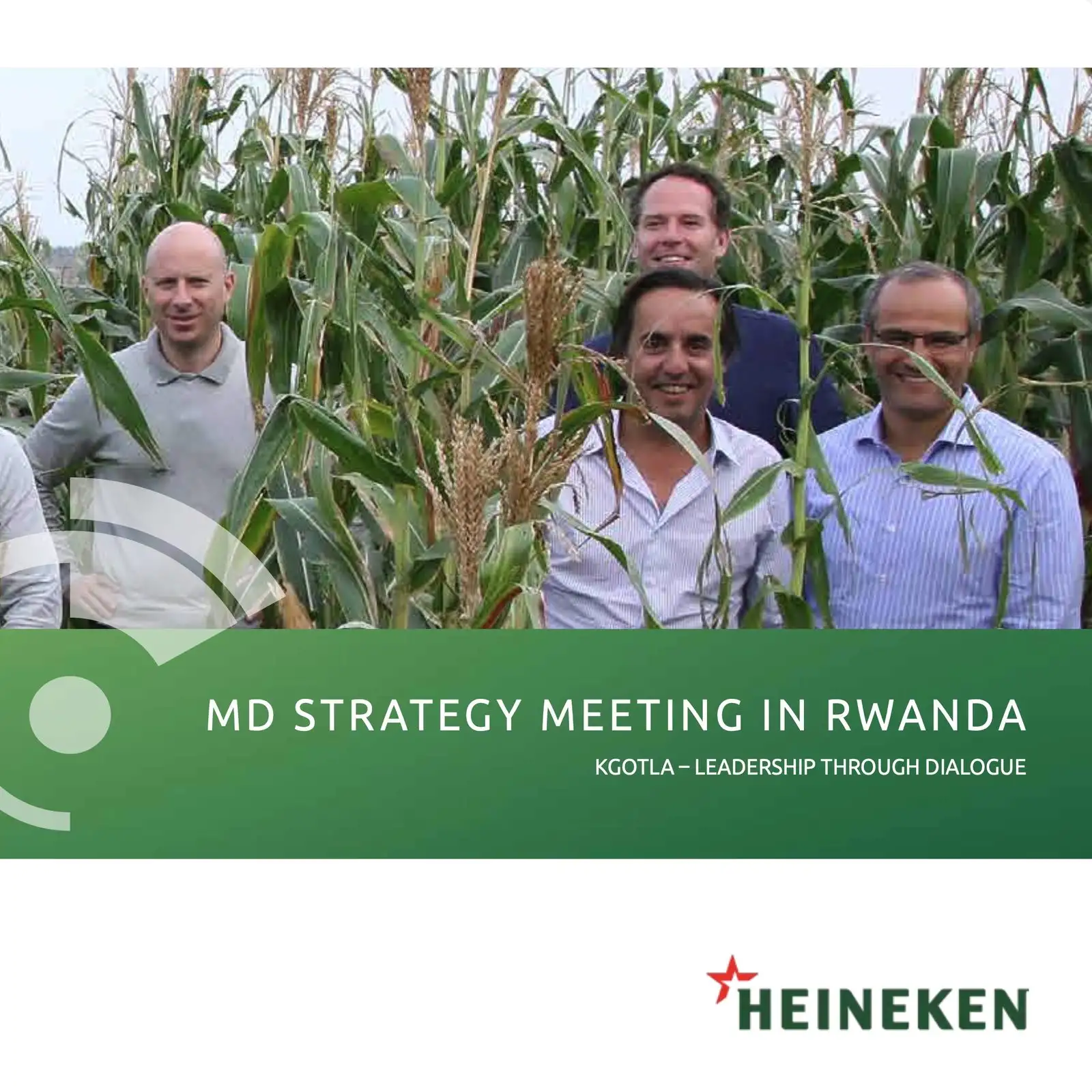 Cover of Heineken MD Strategy Meeting in Rwanda